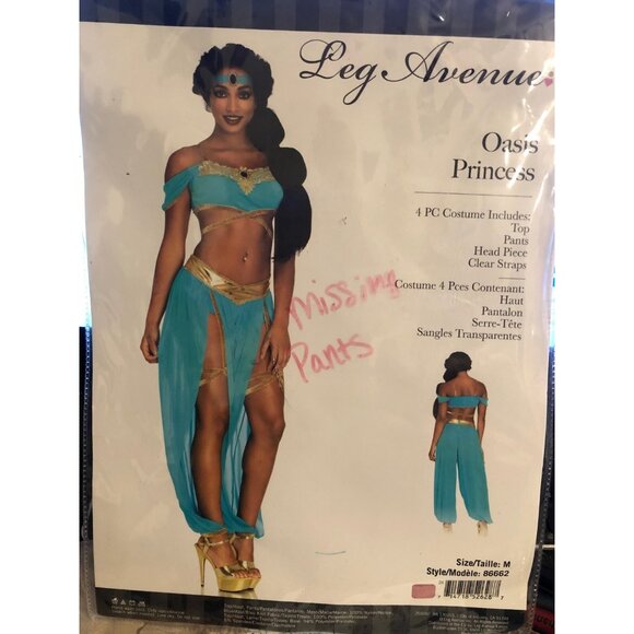 NEW Oasis Princess Costume SZ Medium Halloween Role Play MSRP $73 No Clear Strap - Picture 3 of 3
